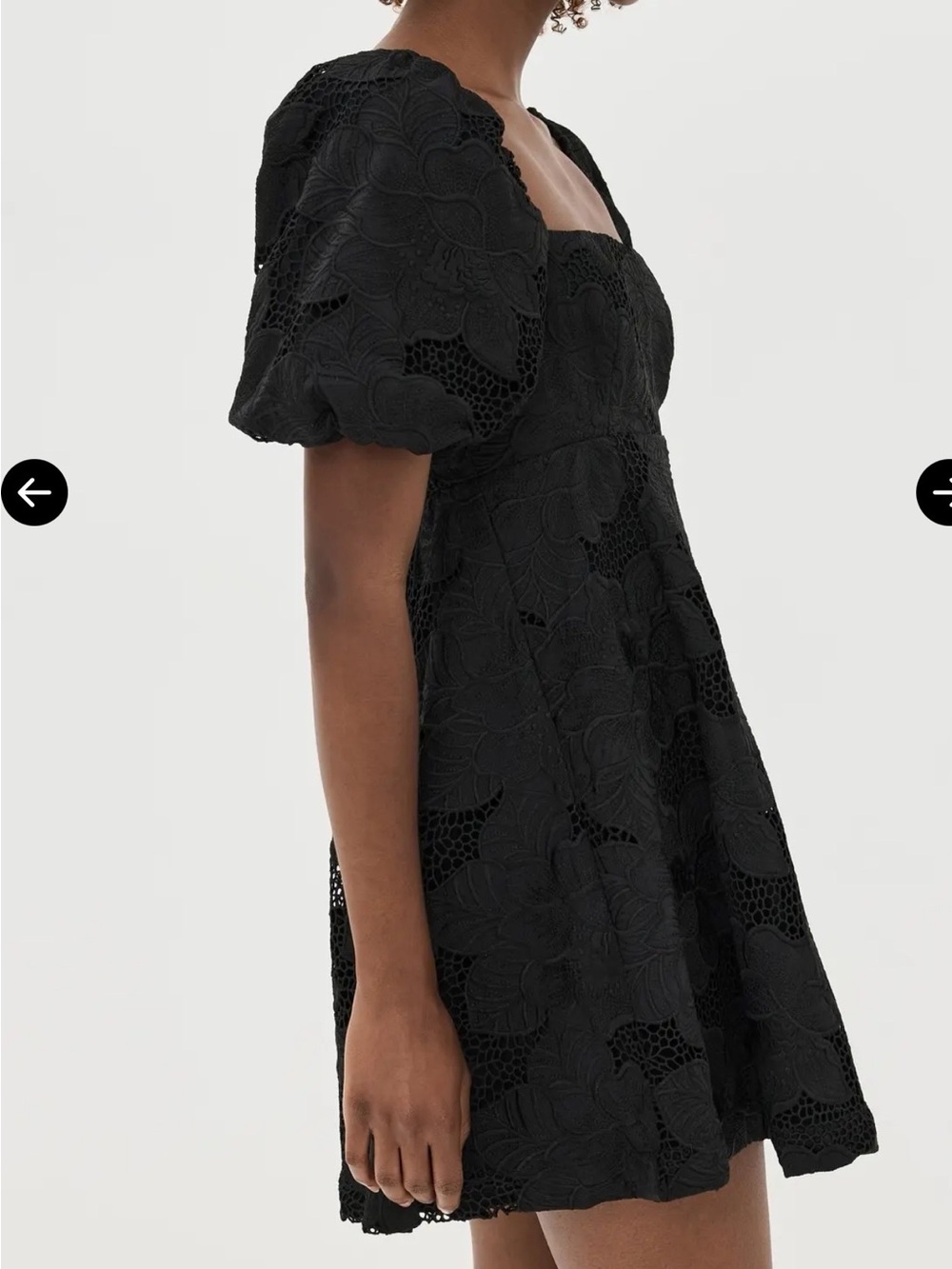 Hill House Black Lace Mini Dress, NWT, SZ Meduim - Picture 3 of 16